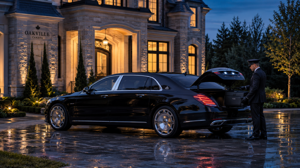 Luxury airport taxi Oakville chauffeur service for YYZ